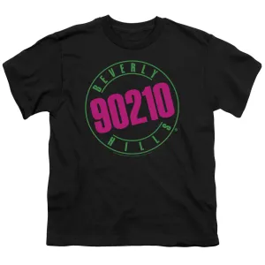 90210 Neon Kids Youth T Shirt Black