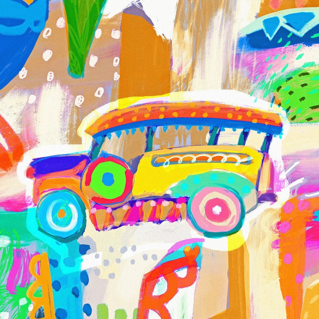 Bibsisita Premium T-Shirt - ABSTRACT JEEP