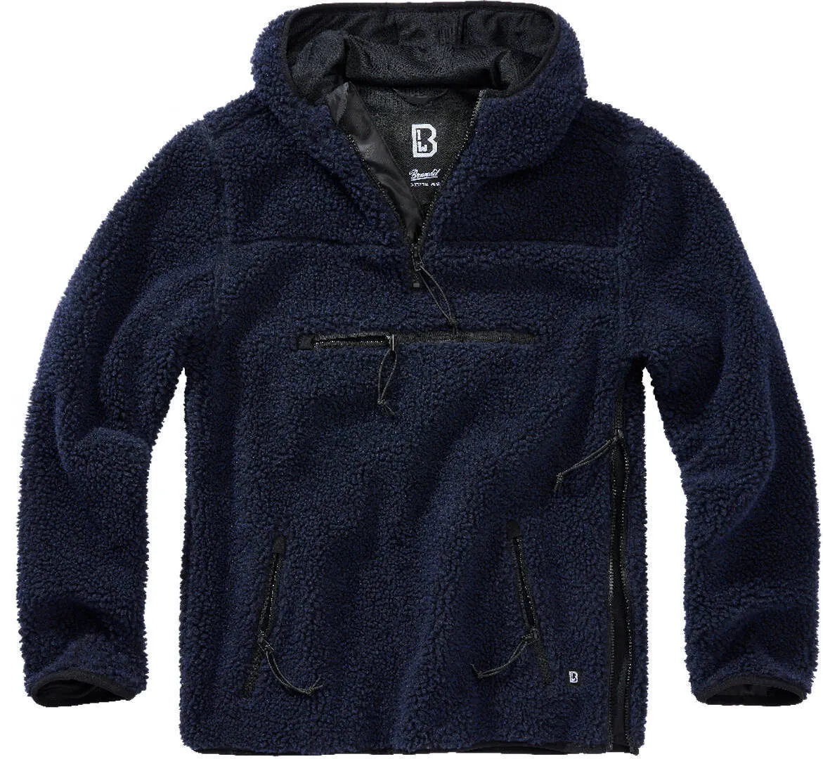 Brandit Teddyfleece Worker Pullover, navy blue