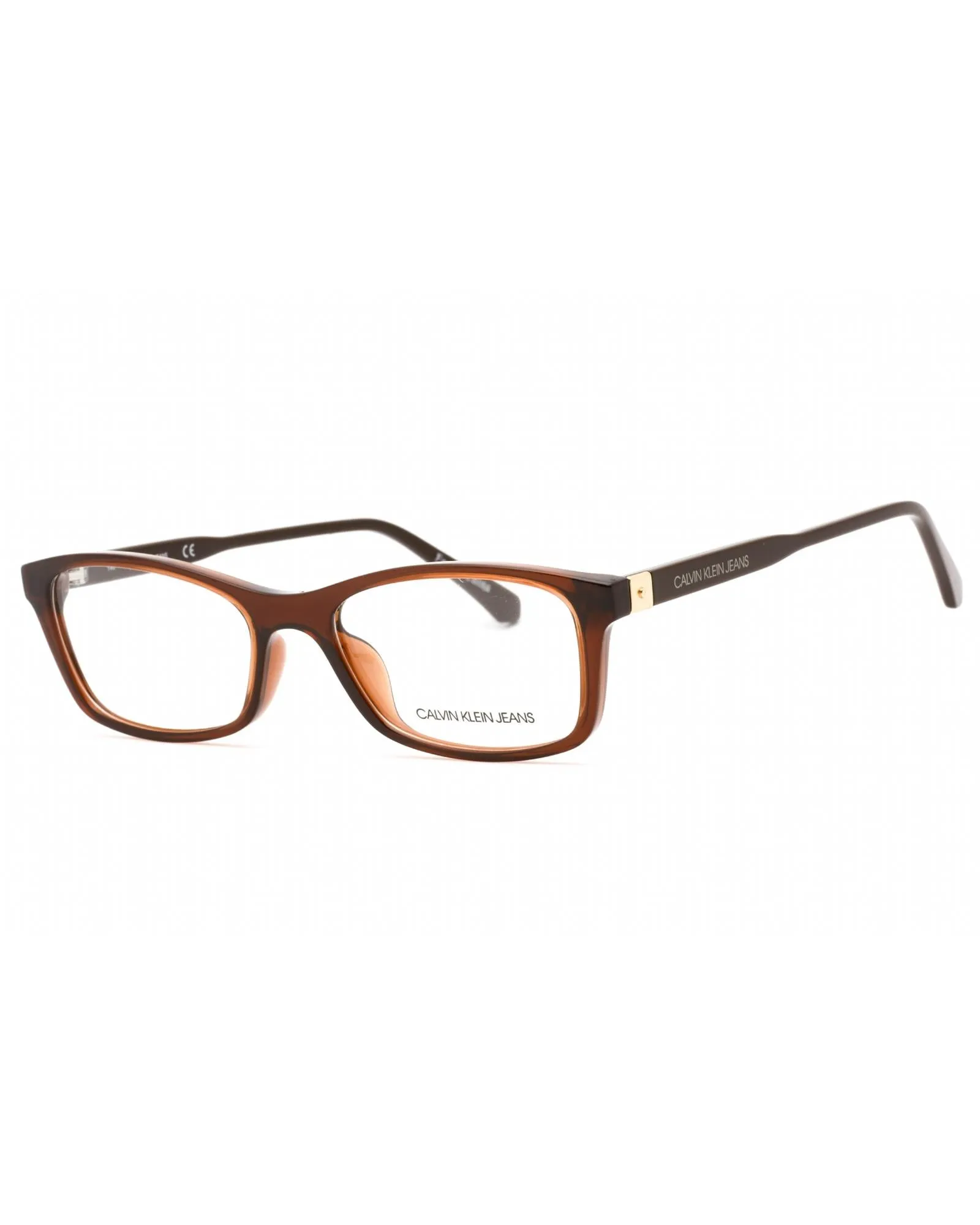 Calvin Klein Jeans  CKJ19523 Eyeglasses CRYSTAL BROWN/Clear demo lens