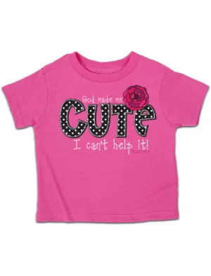Cherished Girl God Made Me Cute Flower Christian Toddler Youth Bright T Shirt