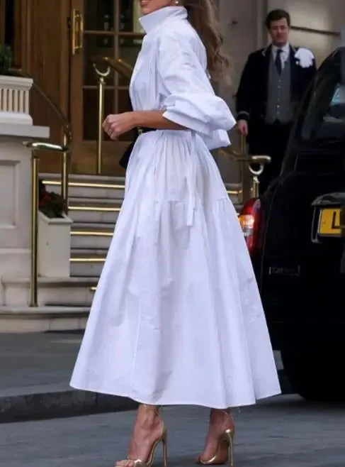 Chic Loose Fitting Oversized Dresses with Long Sleeves