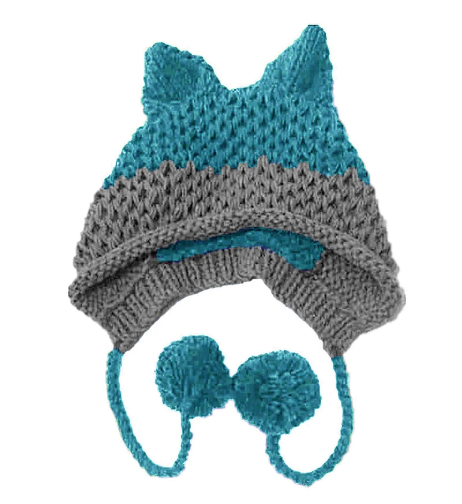 Cute Fox Ears Beanie Winter Warm Handmade Knit Hat