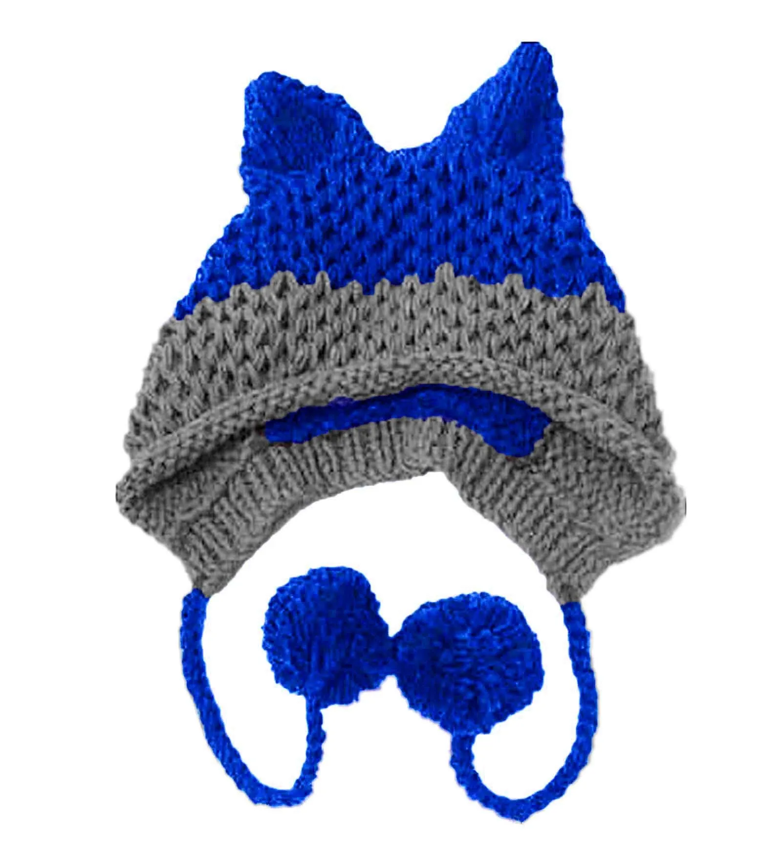 Cute Fox Ears Beanie Winter Warm Handmade Knit Hat