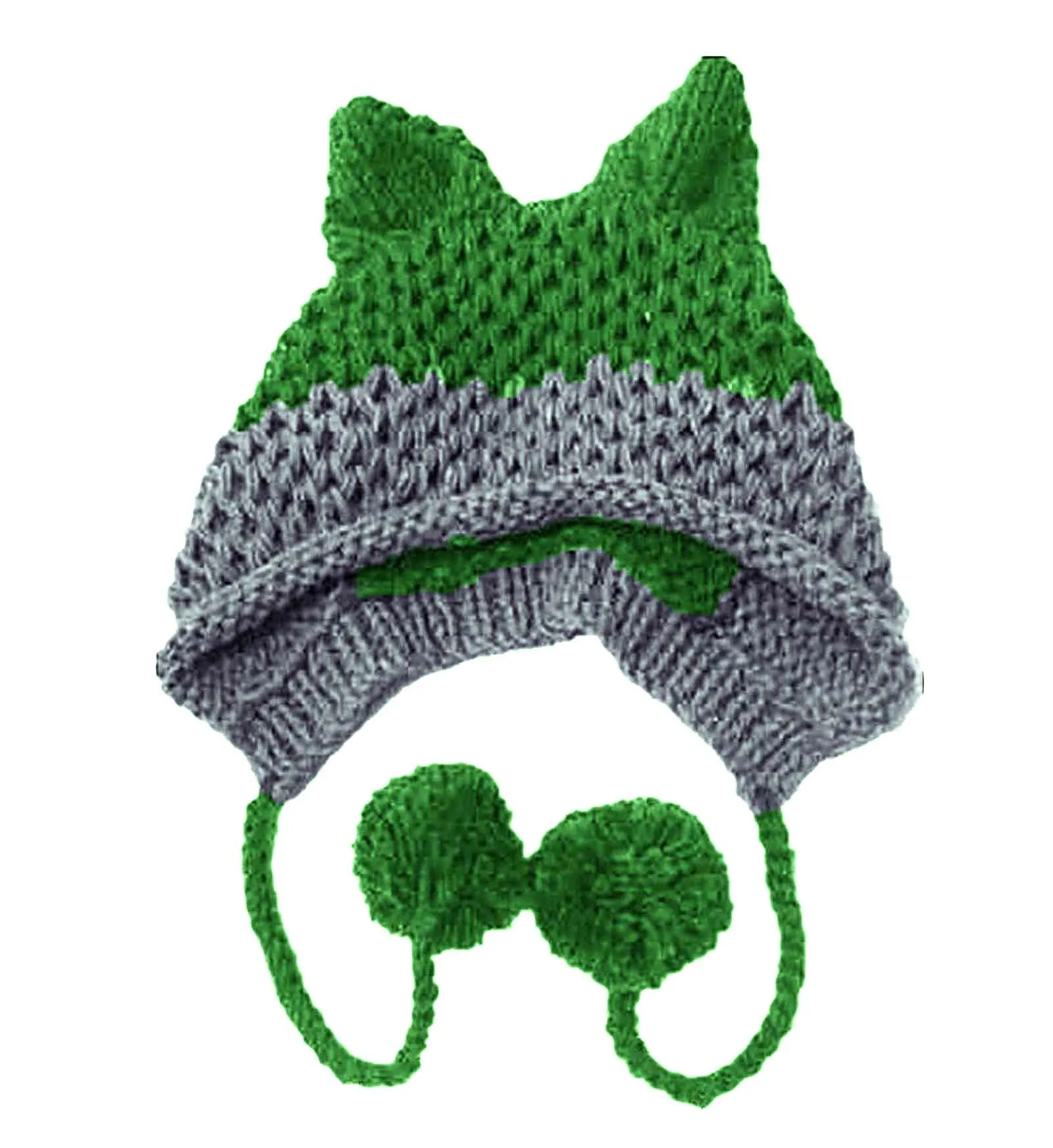 Cute Fox Ears Beanie Winter Warm Handmade Knit Hat