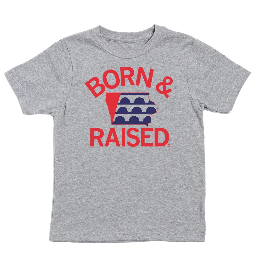 Des Moines Born & Raised IA Outline Kids