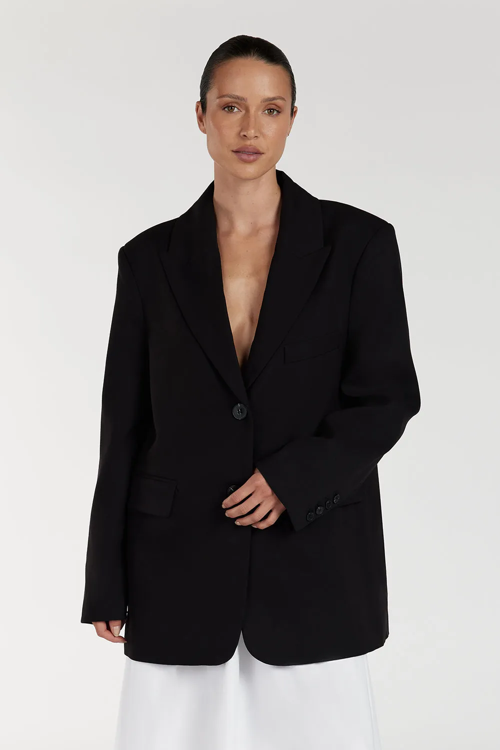 HARLEY BLACK OVERSIZED BOYFRIEND BLAZER
