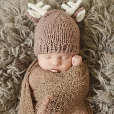 Hartley Deer Newborn Knit Set