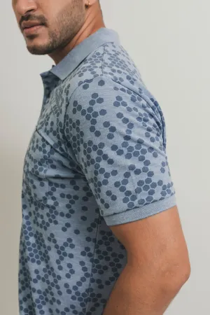 Hex Print Polo