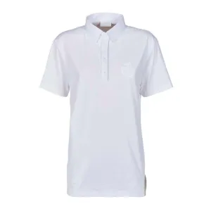 HORSE RIDING POLO SHIRT FOR MAN WITH CLASSIC COLLAR COL. WHITE