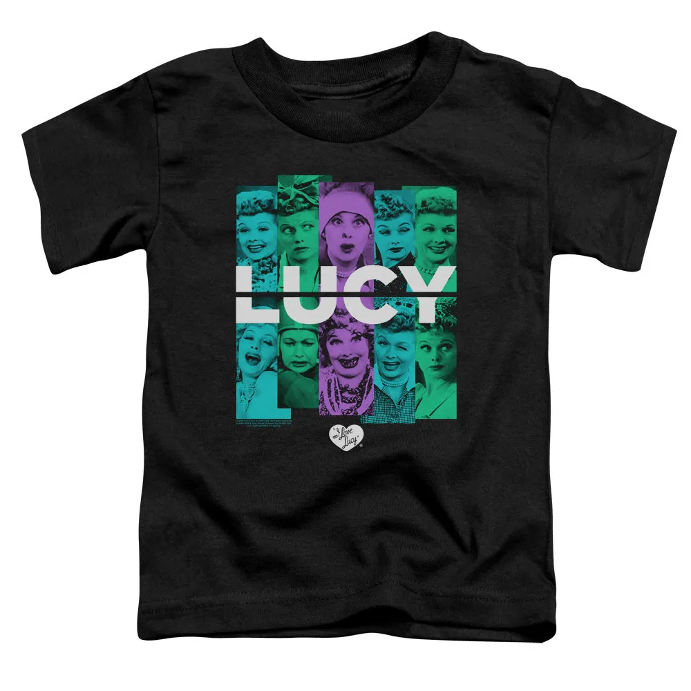 I Love Lucy Shades of Lucy Toddler Kids Youth T Shirt Black