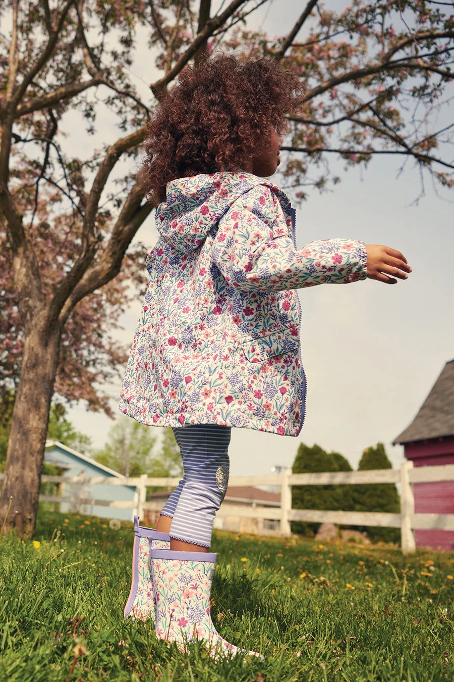 Kids Rain Jacket Hatley Wild Flowers (Size 10 left)