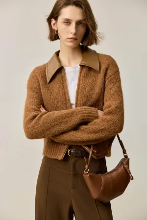 LILY Wool Alpaca Blend High-Waisted Knit Top
