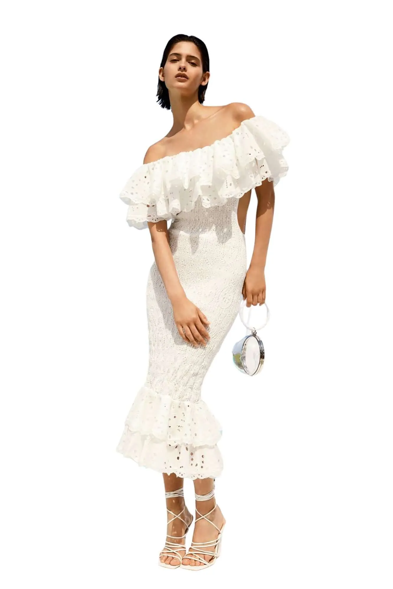 Luisa Dress in White Fruition