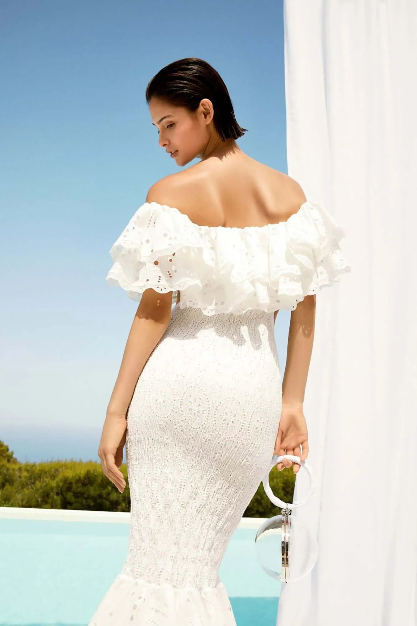 Luisa Dress in White Fruition