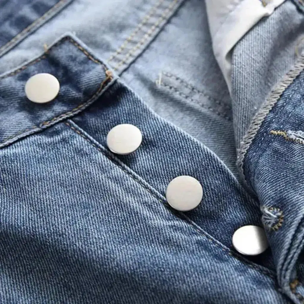 Mid-waist men's grunge jeans
