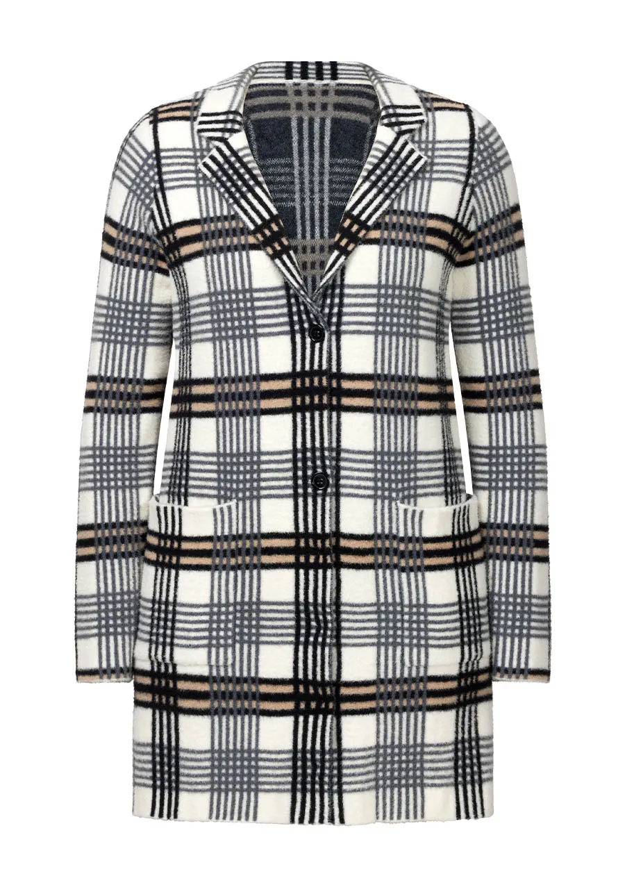 Plaid Sweater Jacket