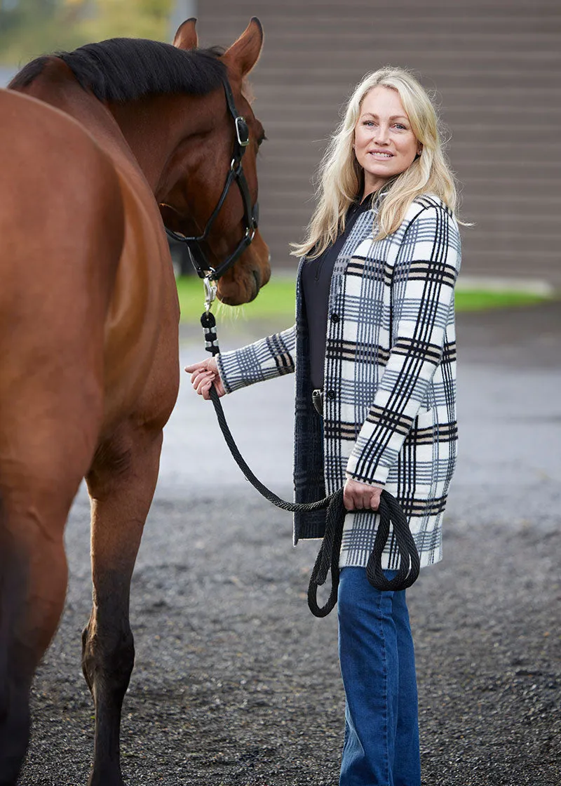 Plaid Sweater Jacket