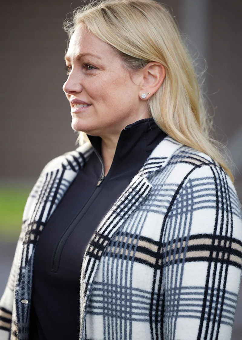 Plaid Sweater Jacket
