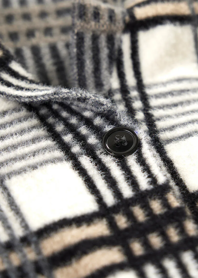 Plaid Sweater Jacket