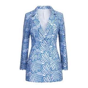 Pre Order:  Embroidery Hollow Out Casual Blazer
