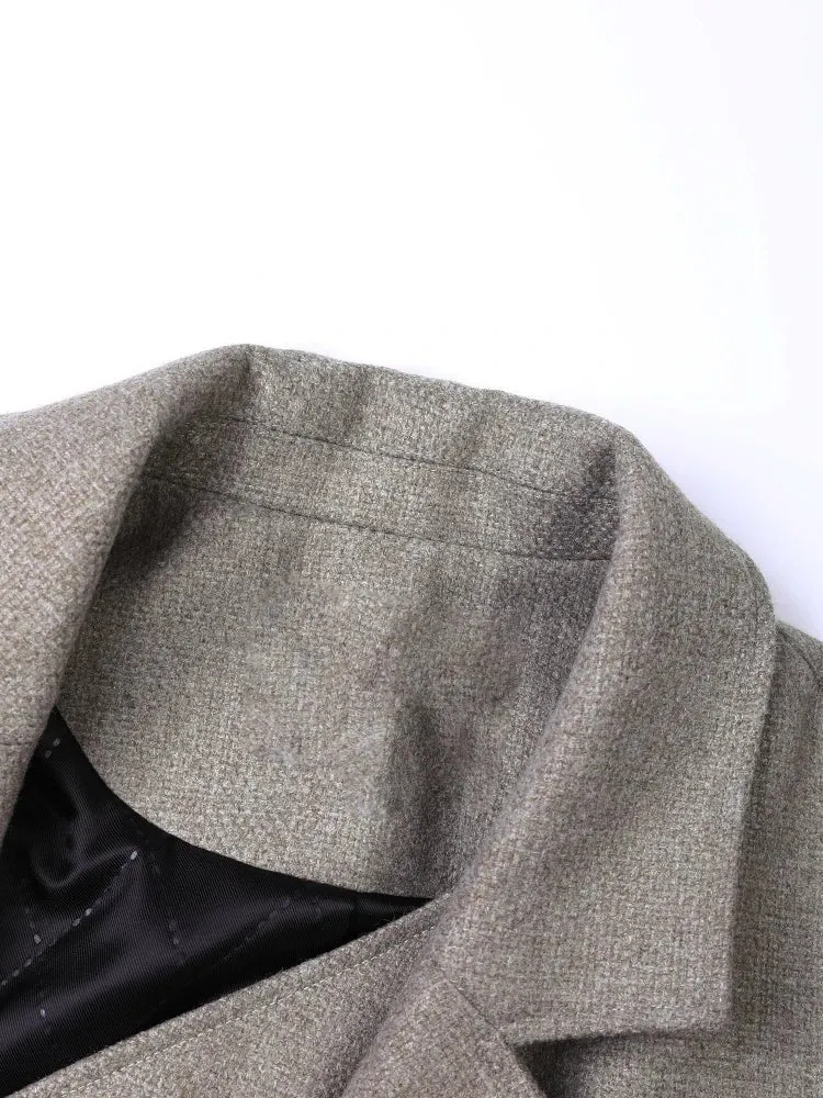 Pre Order:  Gradient Print Woolen Blazer