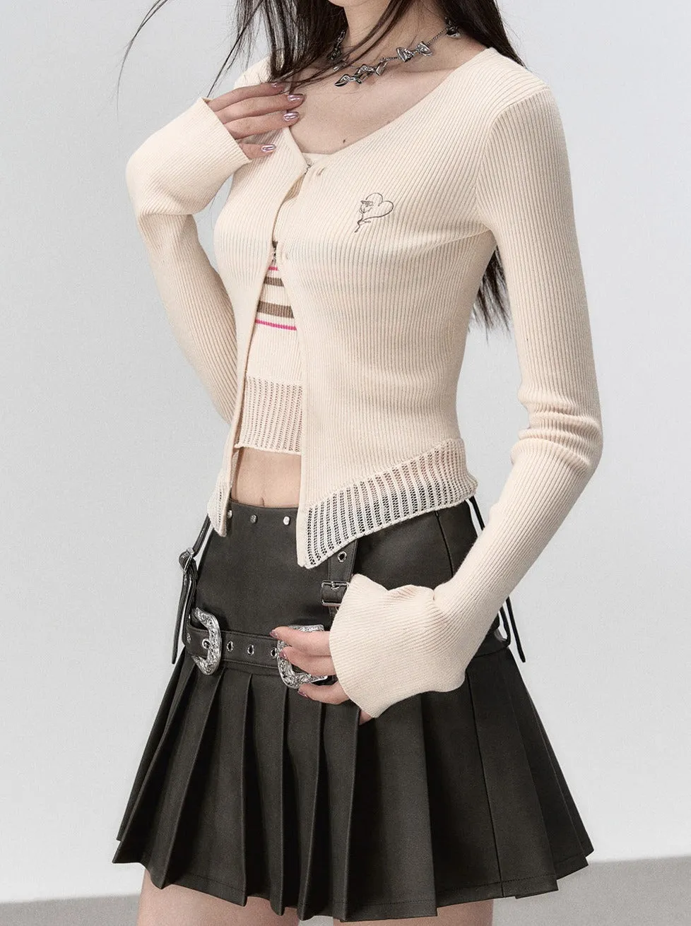 Slim Spring Milky Cardigan