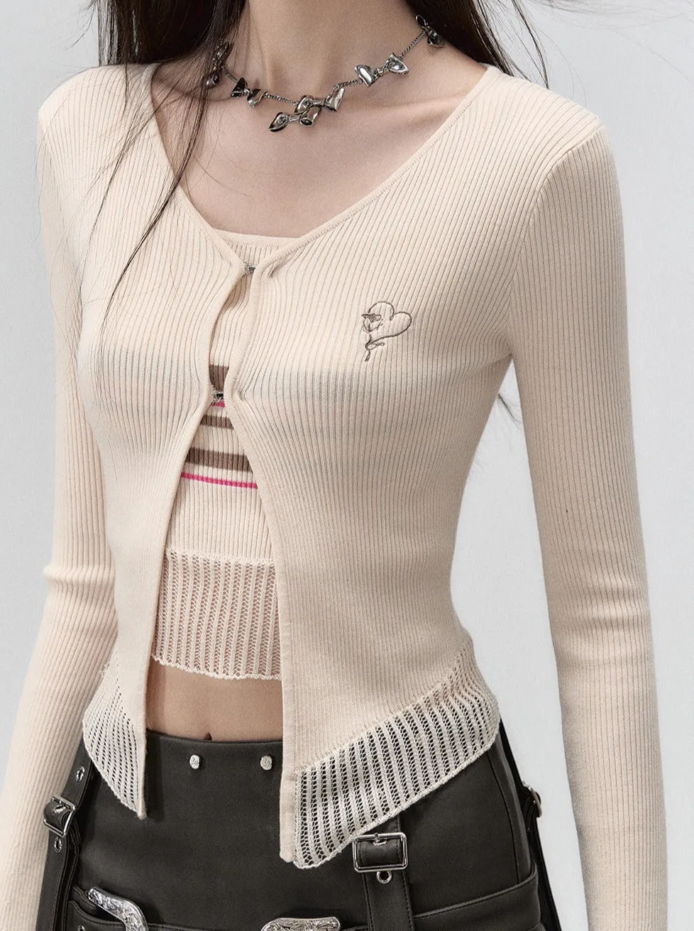 Slim Spring Milky Cardigan