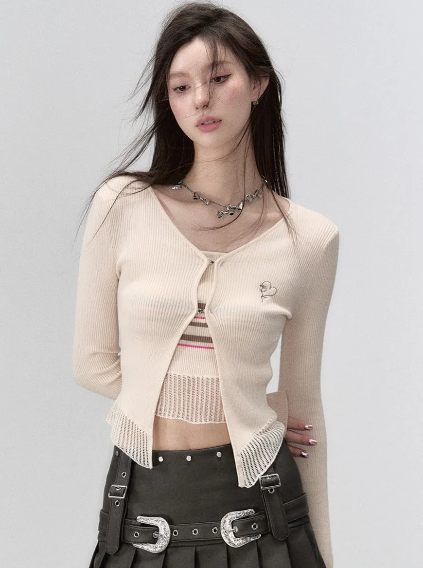 Slim Spring Milky Cardigan