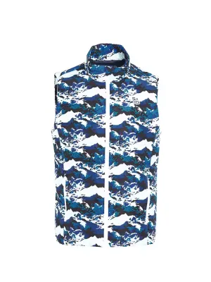 SVG Men's Camouflage Print Down Vest Stand Collar Vest