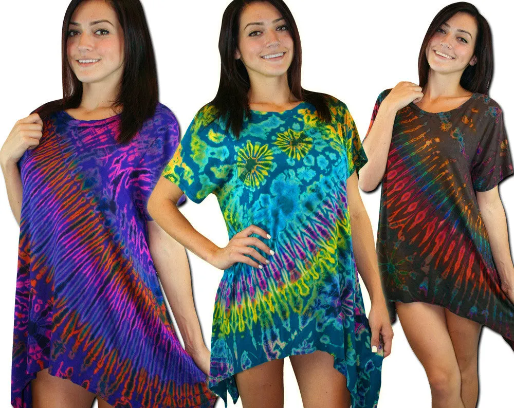 Wholesale Tie Dye Short Sleeve Dress