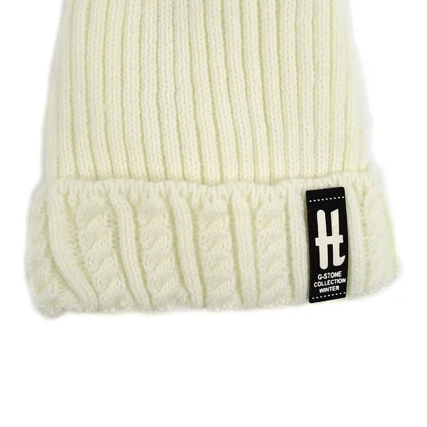 Cozy Winter Wool Beanie - H G-Stone Collection for Women & Kids | Warm Knit Caps
