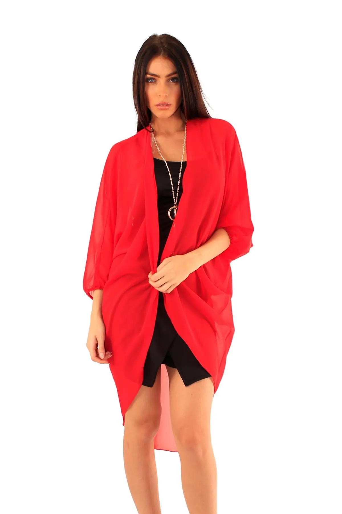Women Open Front Long Sleeve Cardigan